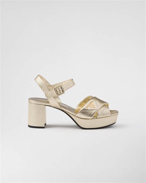 prada quilted nappa leather platform sandals